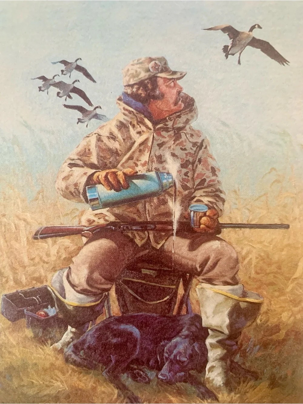 William Koelpin Coffee Break Hunting Note Cards Set of 2